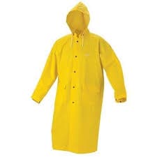 Yellow Plain Rain Coats