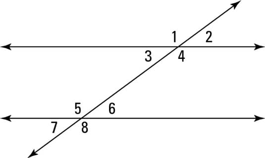 Definitions and Theorems of Parallel Lines - dummies