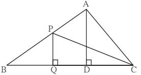 Base of a triangle is9 and height is 5 Base of another triangle is ...
