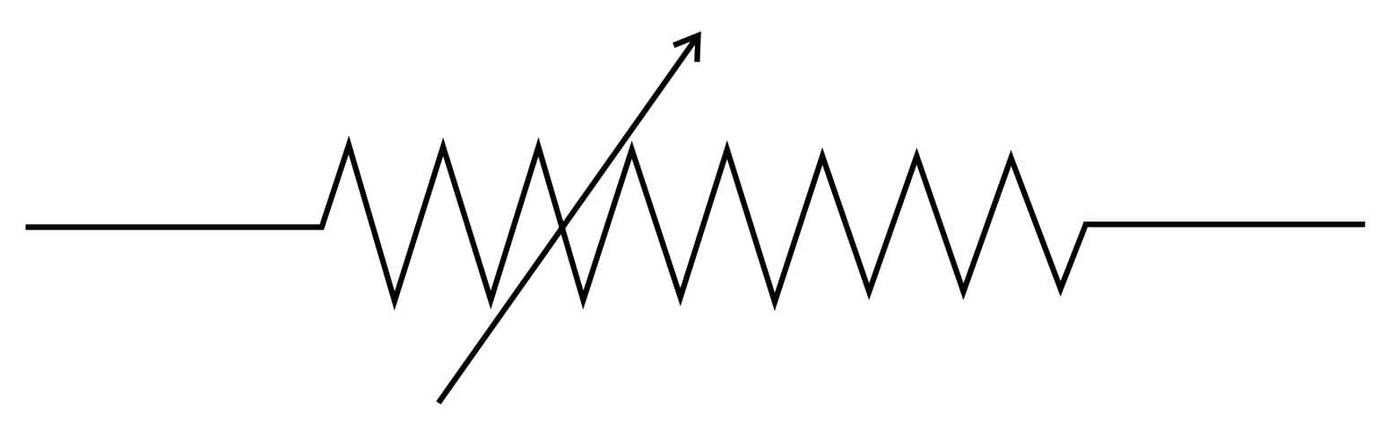 Draw The Electric Symbol Of Variable Resistance