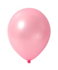 pink balloon on white with path