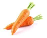 Sweet carrot in closeup