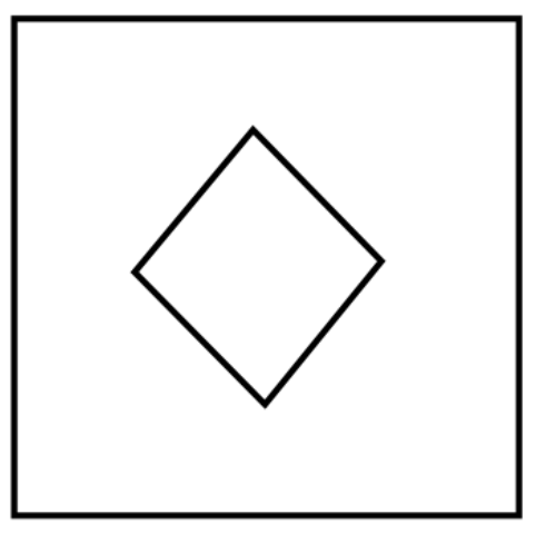 Three figure are alike in some way One figure is different from three ...