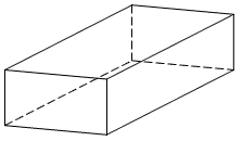 Three dimensions of cuboid are 3 cm, 4 cm and 5 cm. Draw an isometric sketch  of this cuboid and hence find the volume of cuboid.