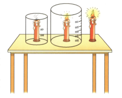 oxygen is necessary for burning experiment