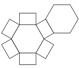 net of a hexagonal prism