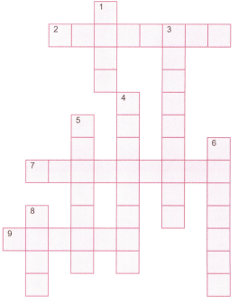 Solve the following crossword puzzle with the help of clues given