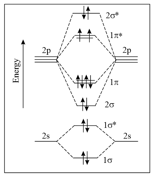 The correct molecular orbital diagram for F2molecule in the ground state is