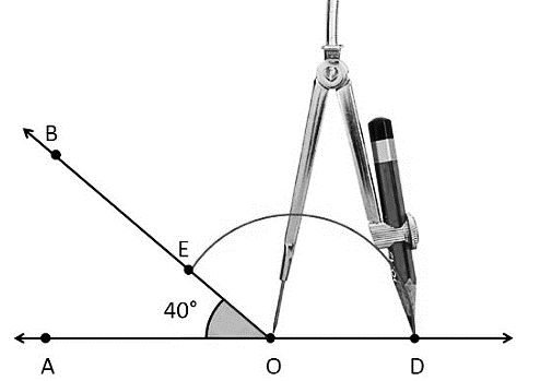 How to construct 135 degree angle with compass