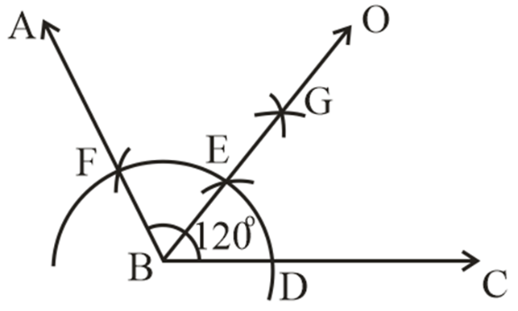 How to construct an angle of 120 degrees and bisect it - Quora