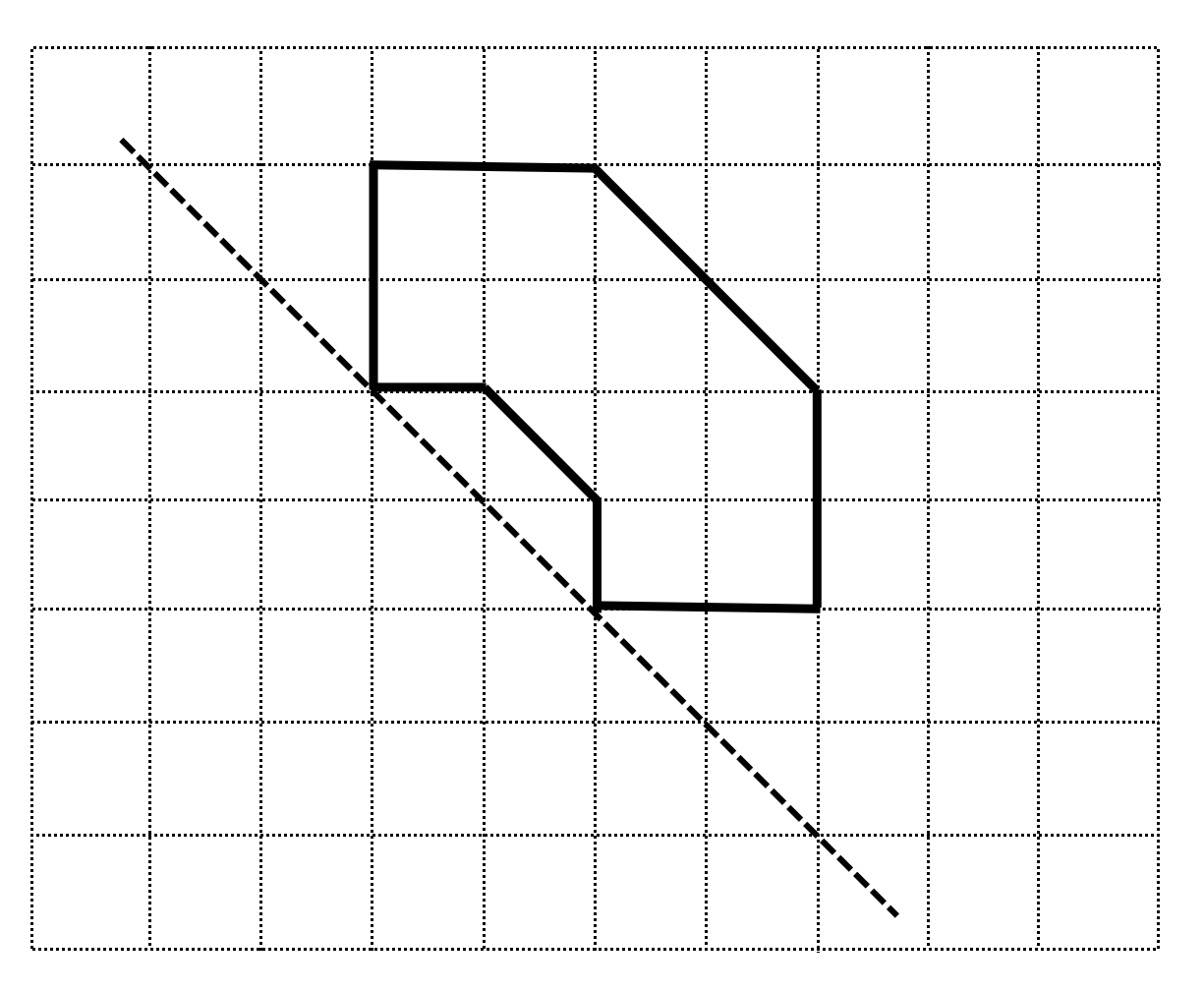 Copy the following on a squared paper. A square paper is what you