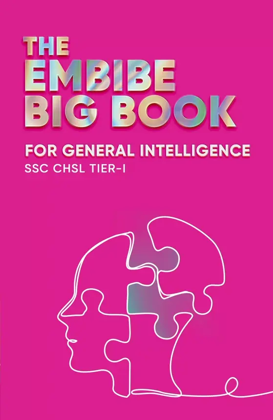 Embibe Big Book for General Intelligence for SSC CHSL Tier-I