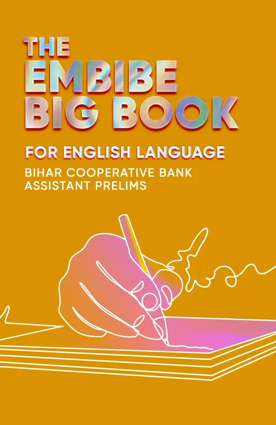 Embibe Big Book for English Language for Bihar Cooperative Bank Assistant Prelims