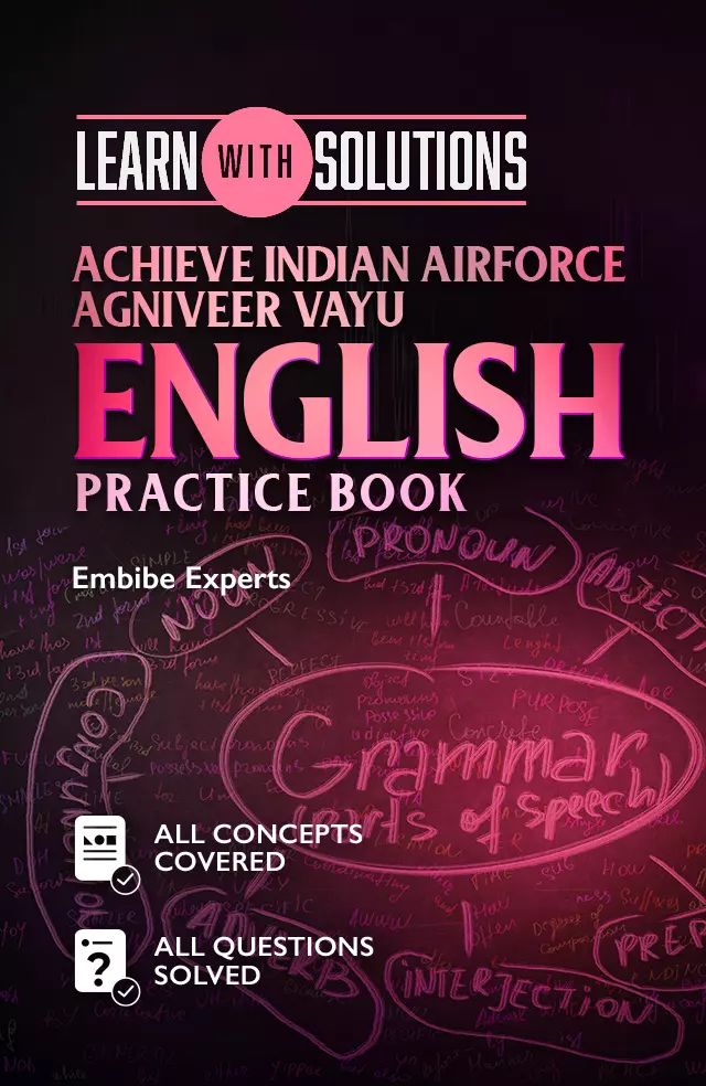 Achieve Indian Airforce Agniveer Vayu  English Practice Book