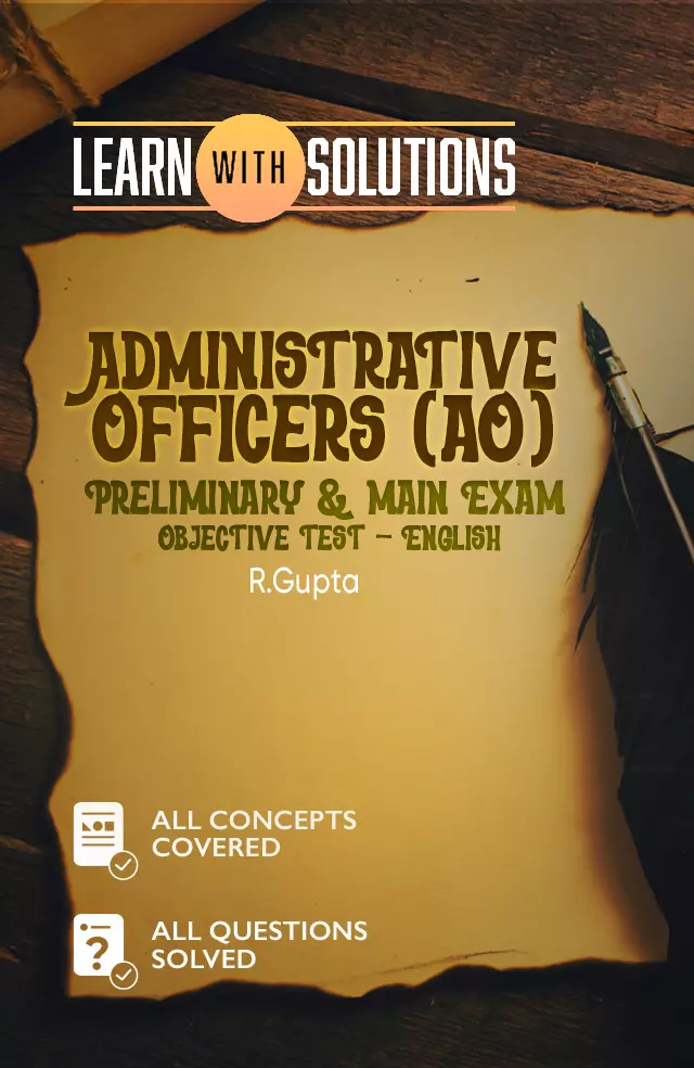 Administrative Officers (AO) Preliminary & Main Exam Objective Test – English