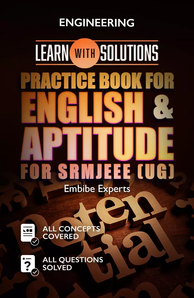 Practice book for English and Aptitude for SRMJEEE (UG)
