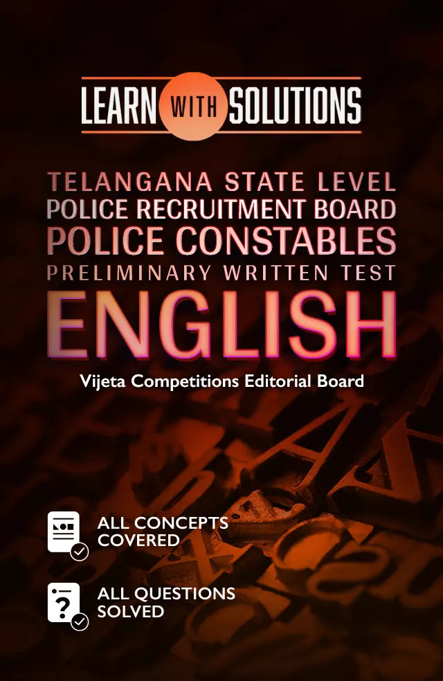 Telangana State Level Police Recruitment Board Police Constables Preliminary Written Test – English